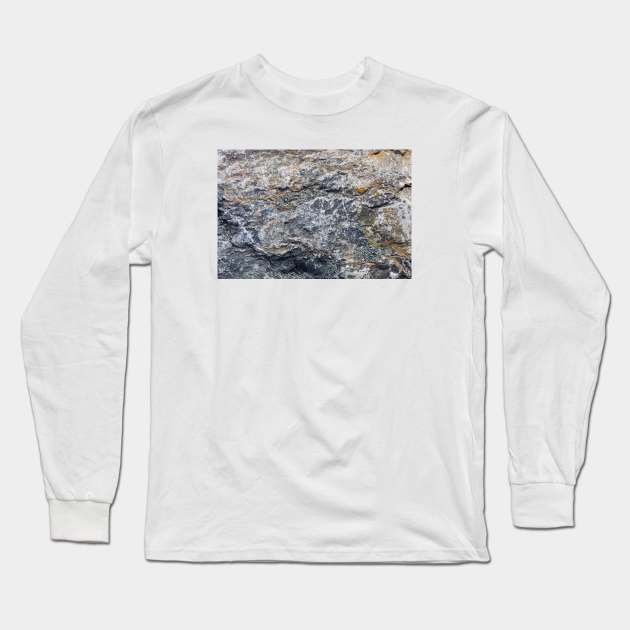 Rough Ocean Stone Texture Long Sleeve T-Shirt by textural